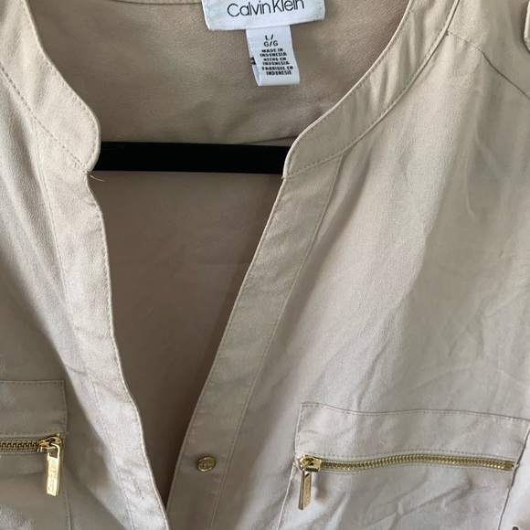 Calvin Klein button down blouse - Picture 2 of 3